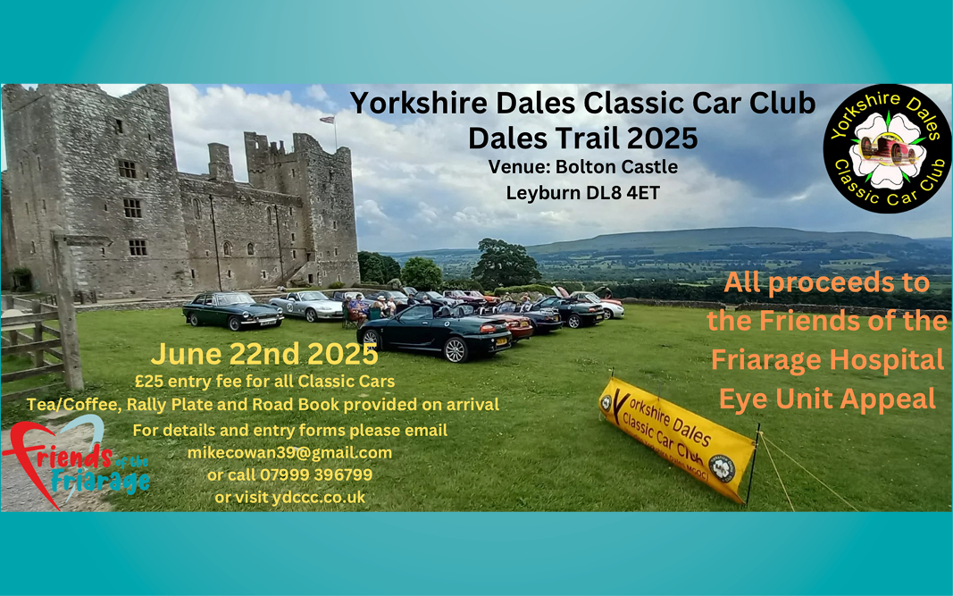 Yorkshire Dales Classic Car Club Dales Trail 2025